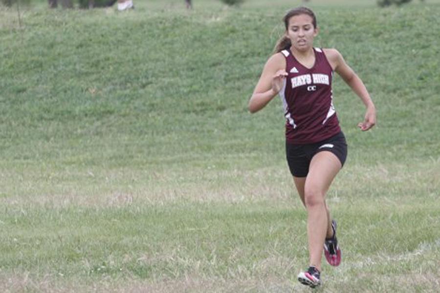 Reveles leads girls cross country to third place at Hays Invitational