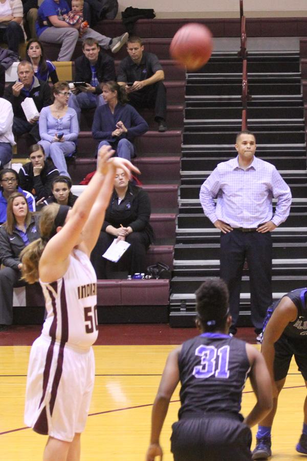 Junior Audra Schmiedler shoots free throw at the home Junction City game on Dec. 16.