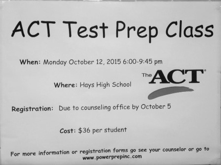 ACT test results in opinions from students
