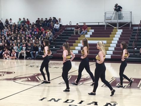 Senior dance team members