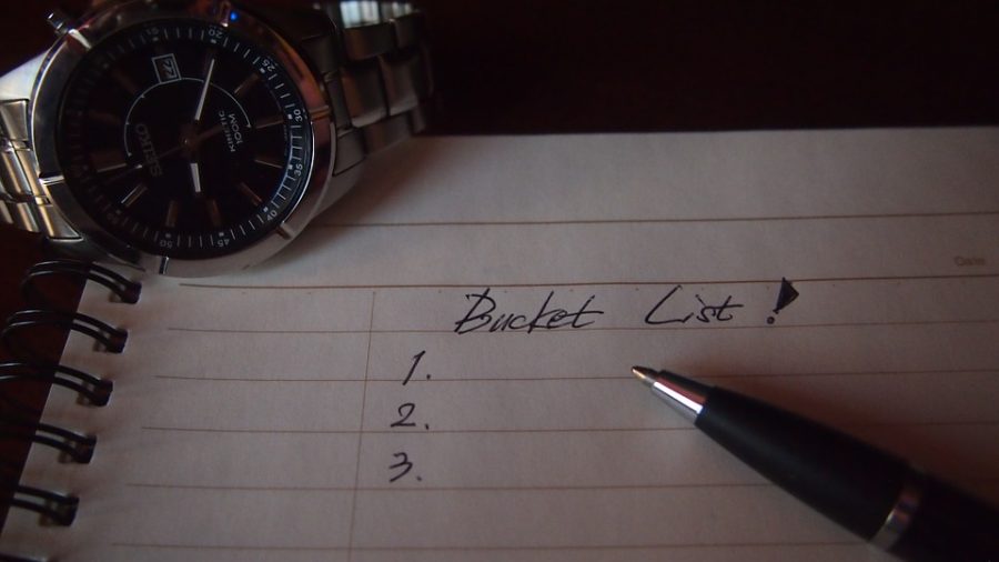 A bucket list is a list of things you want to do in your lifetime.