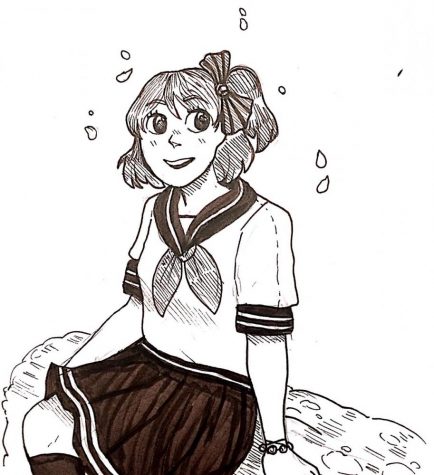 Students watch anime after school