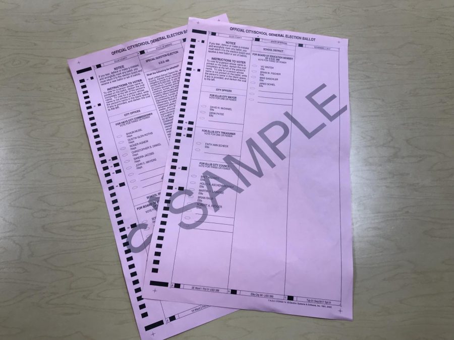 Fenwick used sample ballots as demonstrations for her students. 
Ask adults around you to stay updated on politics, Fenwick said.