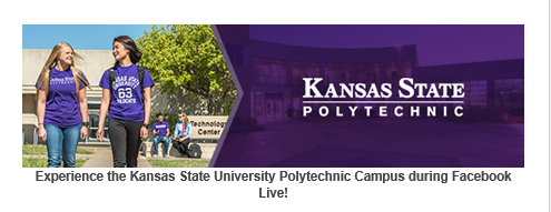 Kansas State Polytechnics will be hosting a Facebook live for interested future pilots. Throughout the session, students will have the opportunity to learn and ask questions.