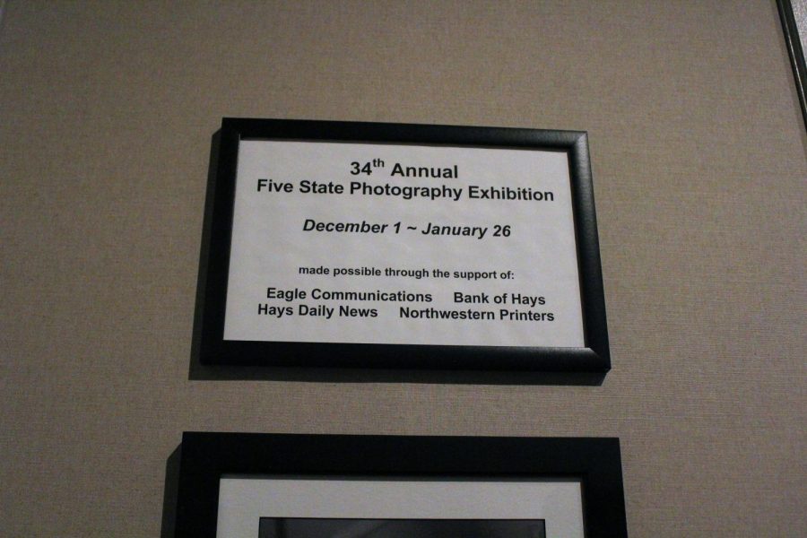 Hays Art Council hosts the 34th Annual Five State Photography Exhibition. The event lasts from Dec. 1 to Jan. 25. 