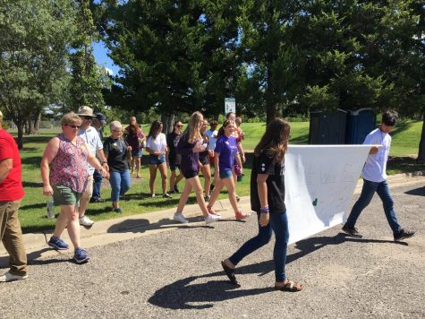 Students and teachers walk for suicide prevention
