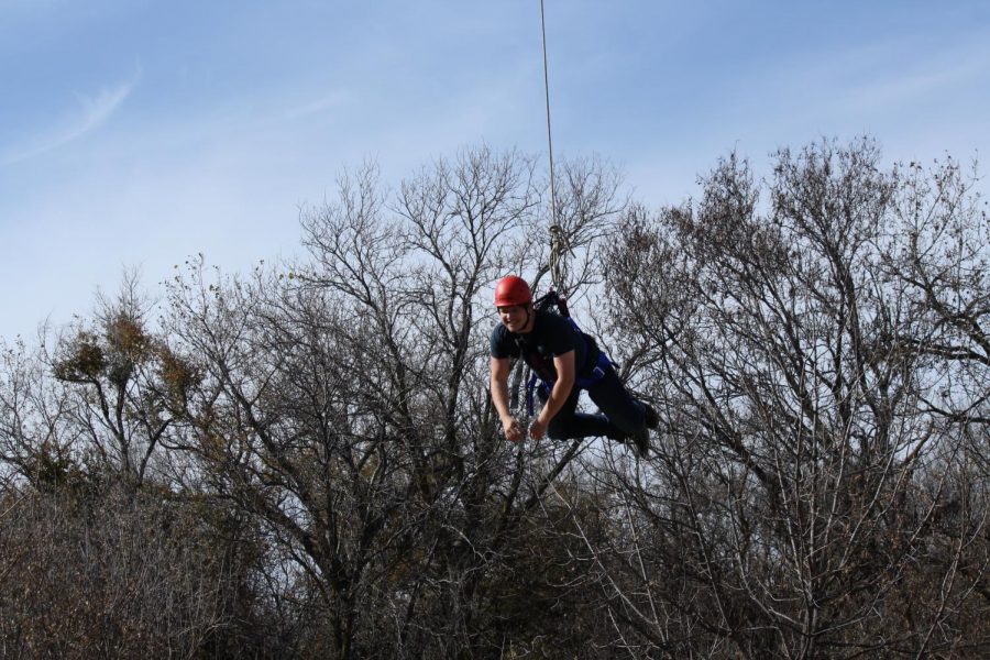 JAG-K classes participated in the Fort Hays ropes course for team building exercises.