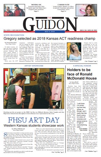The Guidon was awarded four marks of distinction, giving an All-American award for the papers in the 2017-18 school year. Six papers, picked by instructor Bill Gasper and editor-in-chief Lacey Gregory, were judged. 
