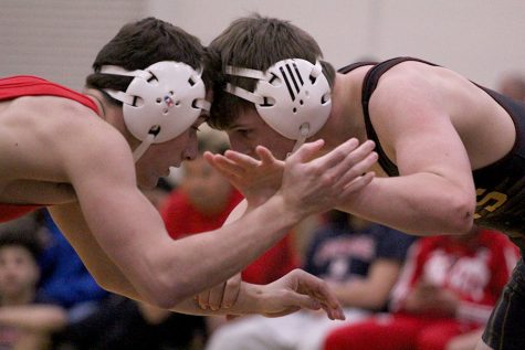 Indian wrestling competes at home against Dodge City