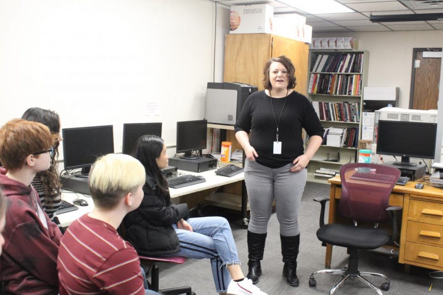 Hays High newspaper class had the opportunity to meet with the future Hays High journalism teacher on Feb. 21.