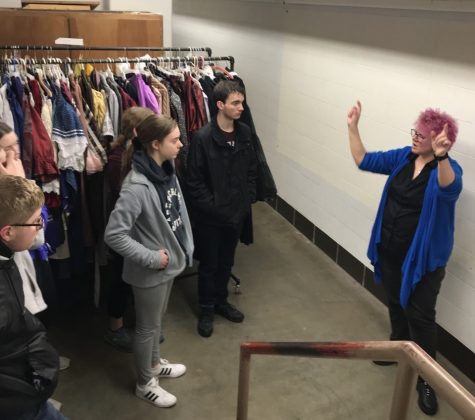 Students receive backstage tour of Felten Theatre for career exploration
