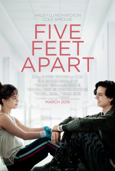 The movie Five Feet Apart was released in theaters in the United States on March 15.