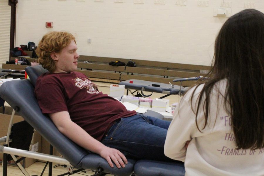 Students were able to donate blood during the blood drive on March 7. Over 70 people attempted to donate.