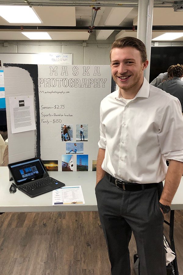 Senior Jacob Maska took third at the Youth Entrepreneurship Challenge that took place on March 20 at Brief Space. Maska plans to compete at state on April 30.