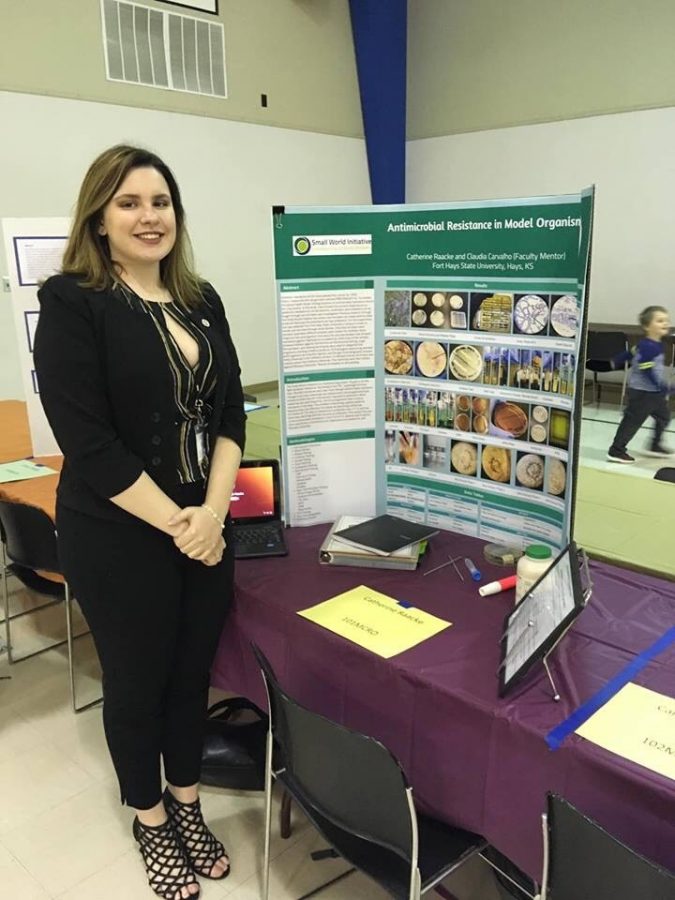 Sophomore Callie Raacke won third place at the state science fair. She did her presentation over Antimicrobial Resistance in two model organisms: Staphylococcus Epidermis and Rhizopus Stolonifer.