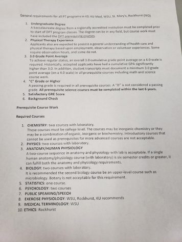 During PRIDE Time, Mitchell Ackerman and Carson Konrade present the information on this sheet. Ackerman and Konrade handed out a copy to each person at the beginning of their presentation. 