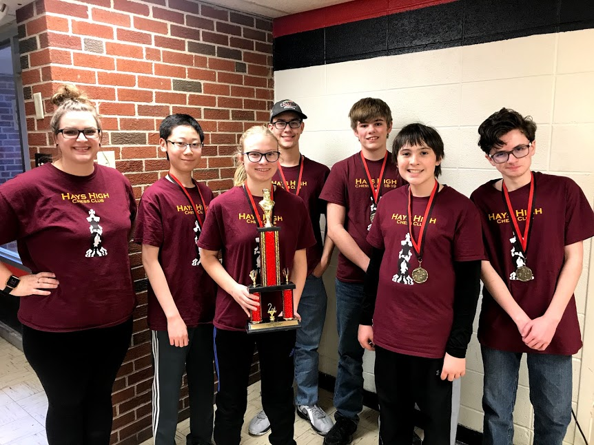 The chess team placed second at their tournament in Concordia.