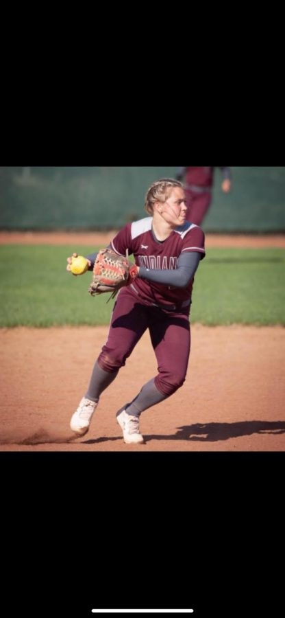 Senior+Macee+Altman+fields+a+routine+play+at+shortstop+during+a+game+her+junior+year.+Her+senior+year+was+cancelled+due+to+COVID-19.