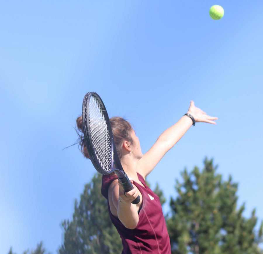 Maggie Robben played #1 singles at Great Bend.