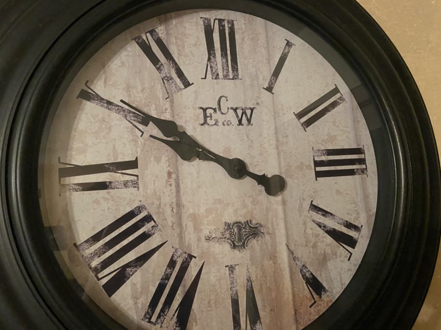 Clock to represent Daylight savings coming up.
