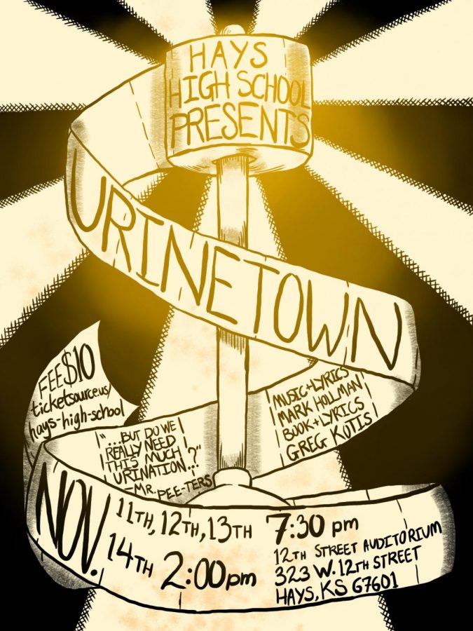 The artwork for Urinetown