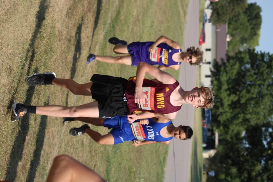 Hays High boys cross country competes at first meet