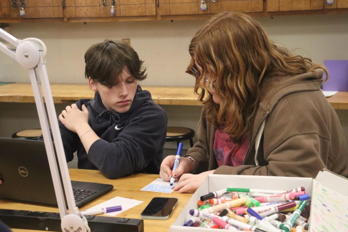 Hays High Art Club holds interactive monthly meeting