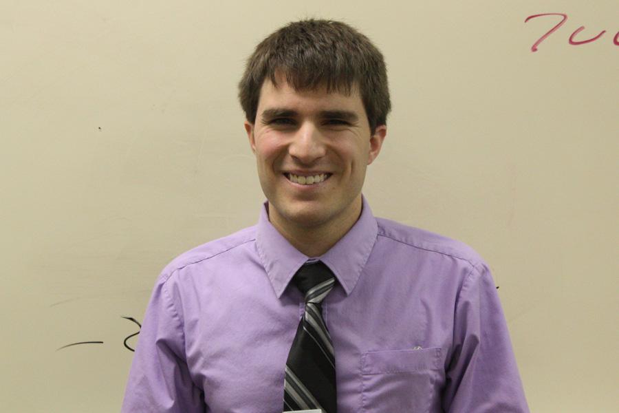 Anthony Meals serves as the student teacher for Curt Vajnar in the agriculture department.