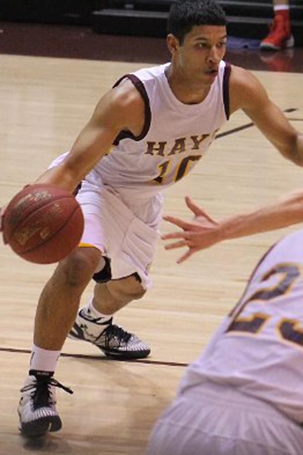 Junior Isaiah Nunnery at the home Dodge City game on Jan. 30.
