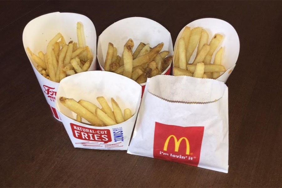 Top five fast food fries
