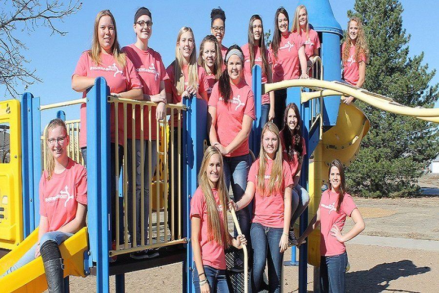 The 2016 yearbook staff (Back Row L to R): Taylor DeBoer, Chelsey Augustine, Savannah Unsworth, Alyssa Owens, Tiana Lawson, Sierra Eichman, Taylor Groen-Younger, Allie Rome, Morgan Klaus (Middle Row L to R): Kirsten Prindle, Abby Balman, Hannah Thomasson (Front Row L to R): Haley George, Brianna Brin, Kylie Brown.