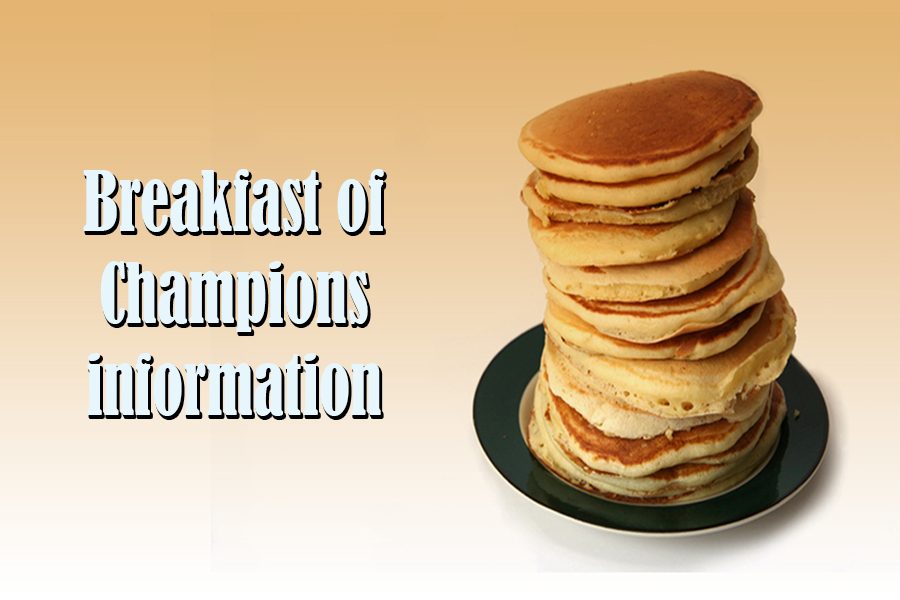 Breakfast of Champions to be held Wednesday morning