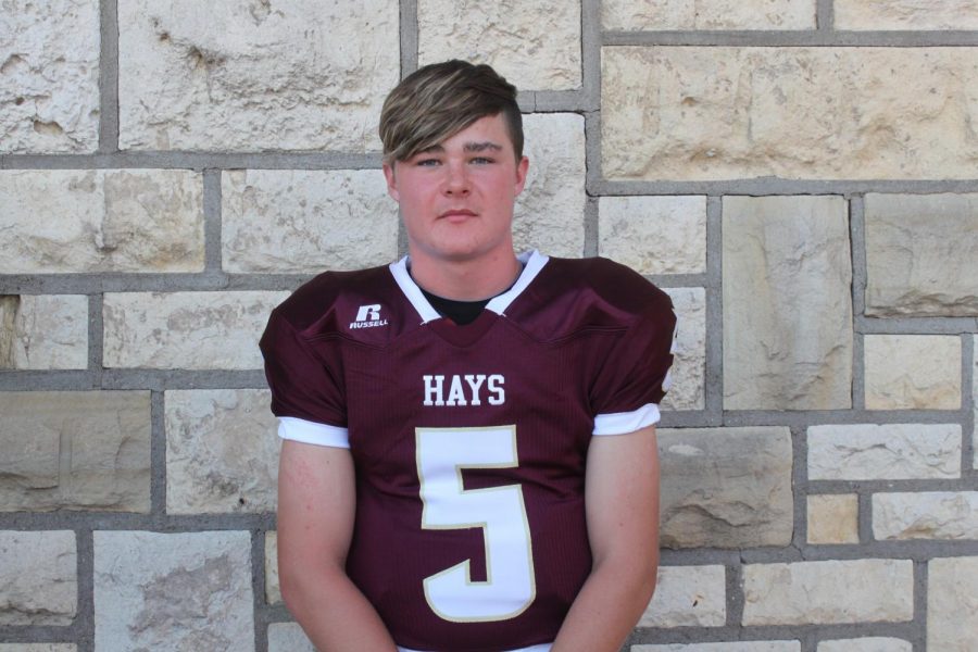 Sophomore Hayden Brown has been playing football for over eight years. This year he was on varsity. 
