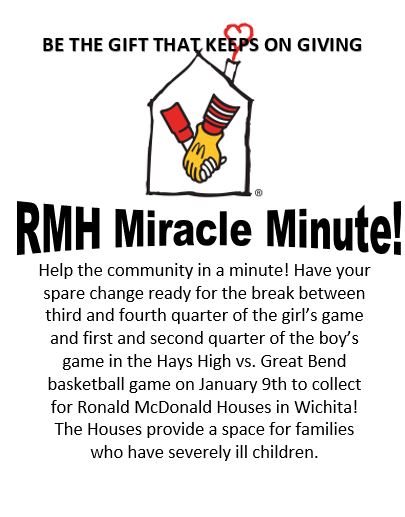 On Jan. 9, the DECA members will be collecting money for the Ronald McDonald House Charities. There will be one more collection day at the end of January.