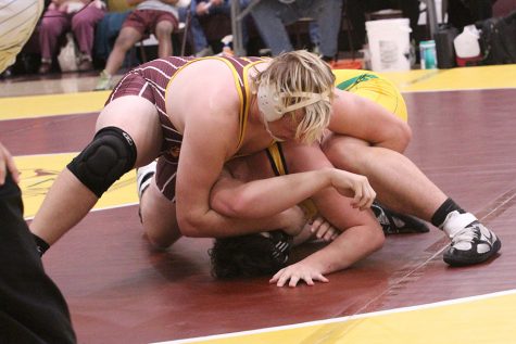 Wrestling brings home a win against Liberal