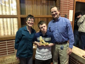 Senior Gavin Jacobson was awarded the Best of the Best award on Feb. 26. Jacobson was chosen by secretary Sue Rouse.