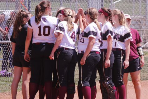 Lady Indian softball splits at home vs Andover Central
