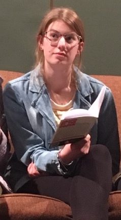 Freshman Gracie Wente during rehearsal for Cheaper by the Dozen. Wente plays Dani Gilbreth. 