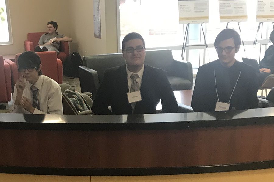 Two forensics groups competed at the Model UN at Wichita State University on Feb. 1. The teams returned with an Outstanding Proposition Paper.