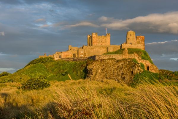 Bamburgh Castle is located in Northeastern England. This is a site where Kennedy Dold worked for three summers. 