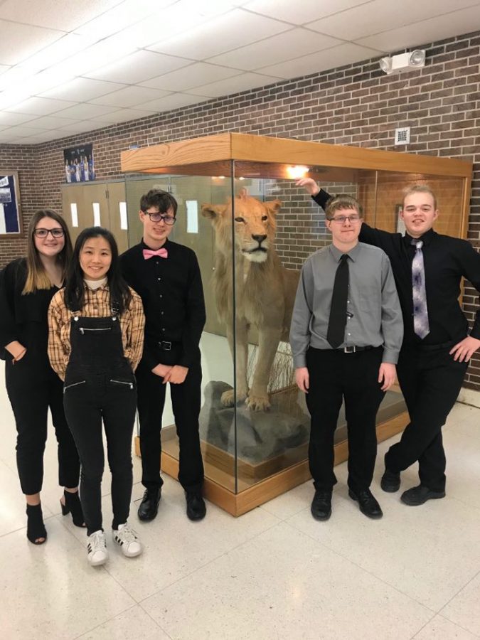 The forensics team attended the tournament in Lyons on Feb. 22.