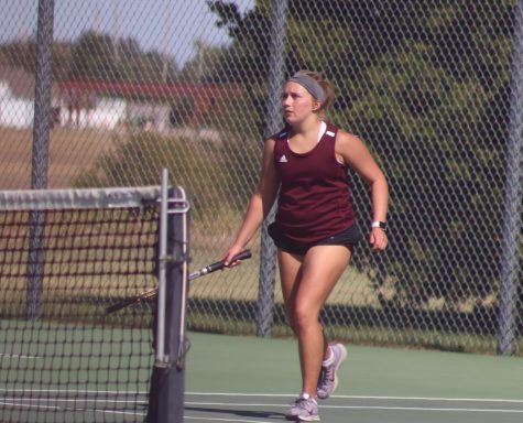 Junior Morgan Shorb placed seventh in #1 singles.