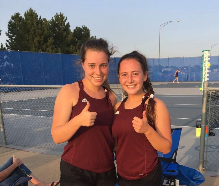 Seniors Emmy Morely and Mylah potter played #2 doubles and placed fifth.