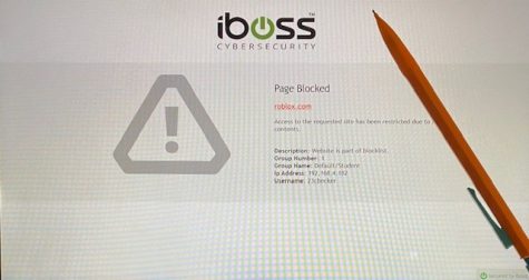 The dreadful screen that discontinues the access among many websites appearing on a student's screen.