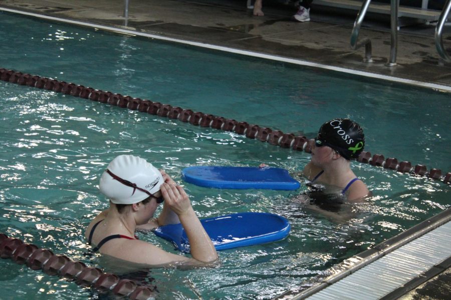 The next swim meet is March 31 at the Haysville Campus. Girls swim will have 8 more meets not including State.