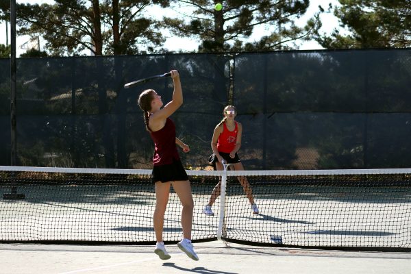 Junior Savannah Clingan played at a Hays High home meet on October 5th 