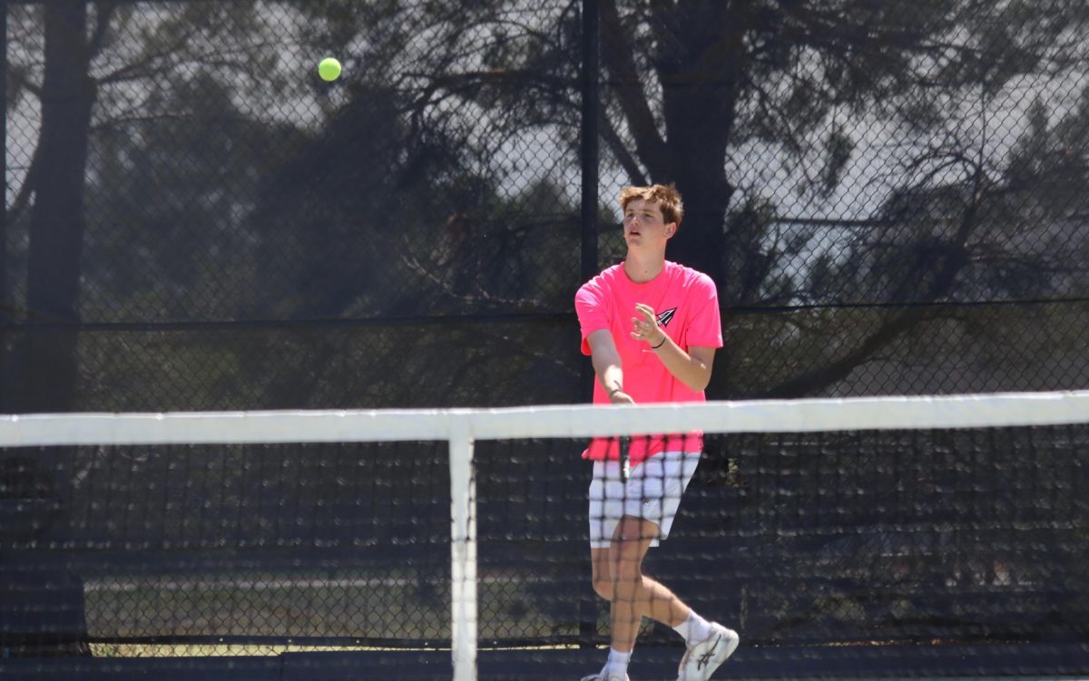 Boys varsity tennis team competes at final regular season meet
